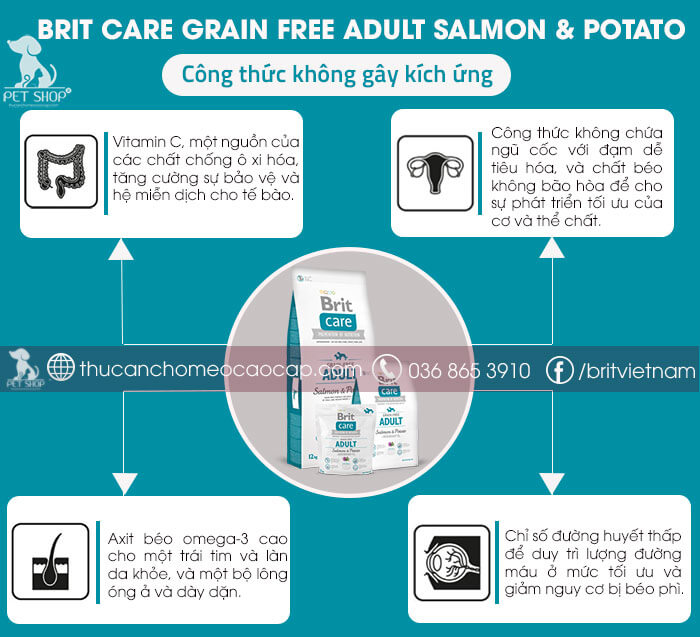 Brit Care Grain-free Adult Salmon & Potato