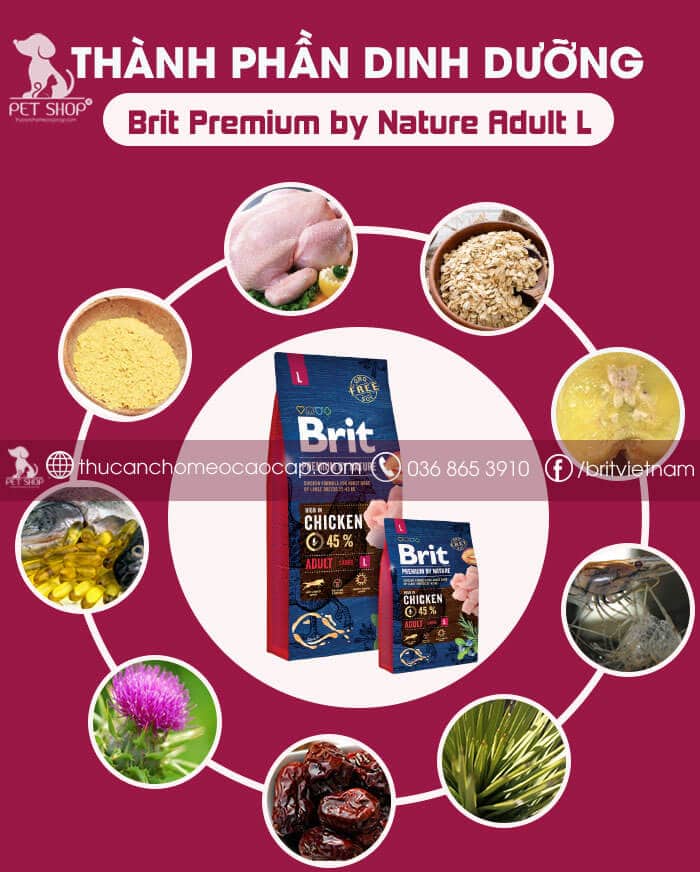 Brit Premium by Nature Adult L