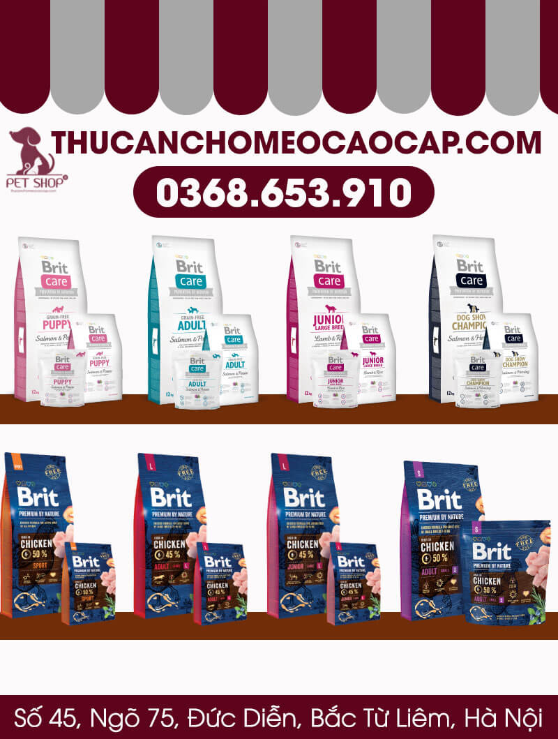 Thức ăn chó mèo cao cấp