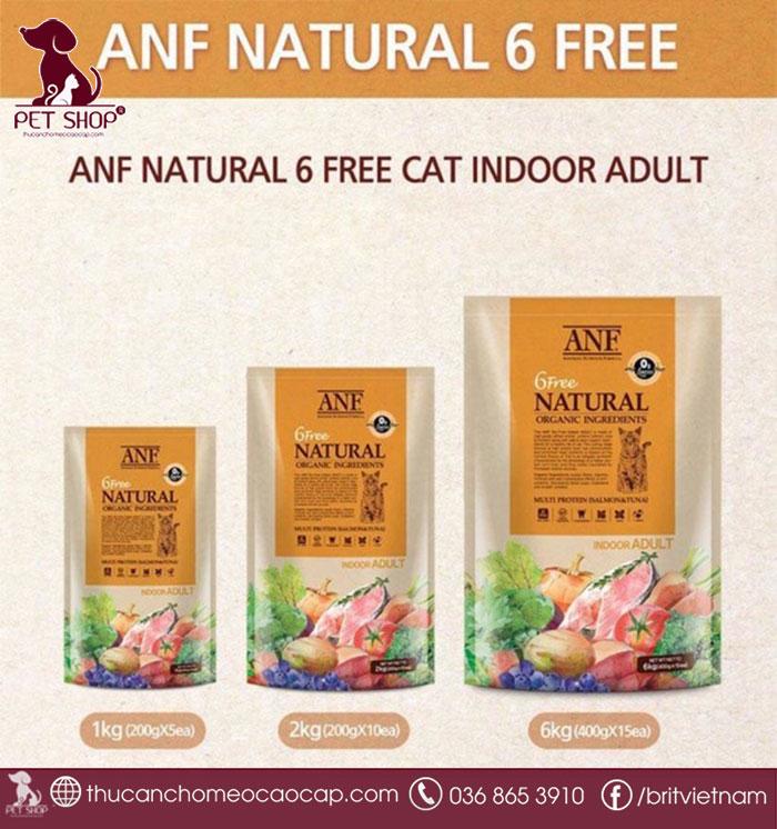 Địa chỉ mua thức ăn hữu cơ cho mèo trưởng thành ANF - 6Free