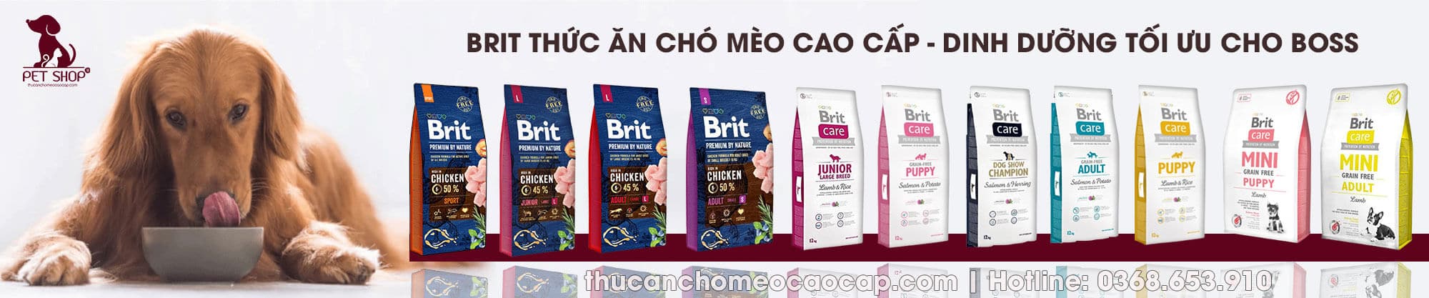 Banner thức ăn cho chó cao cấp