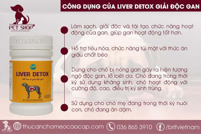 Công dụng của Liver Detox VD